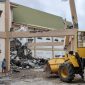 Teras Bangunan Rumah Sakit (RS) Regional Aceh Tengah yang Ambruk Pada Jum’at (04/11/202) di kampung simpang kelaping, kecamatan pengasing, kabupaten Aceh Tengah.