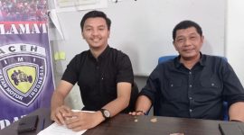 Ketua Panitia Putra Ilhamsyah dan Ketua Penjaringan Adnan Yacob (Oden)