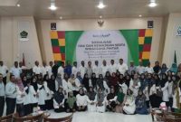Peserta ASN prapensiun kota Banda Aceh hadir mengikuti sosialisasi Sosialisasi Hak dan Kewajiban Serta Wirausaha Pintar bersama Bank Aceh, BPKSDM Kota Banda Aceh, dan PT Taspen Aceh, di Asrama Haji, Banda Aceh, Rabu (18/10/2023).