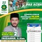 Caleg DPRA Dapil I (Banda Aceh, Aceh Besar dan Sabang) dari Partai Adil Sejahtera (PAS) Aceh  Fauziannur, S.I.Kom  No Urut 2