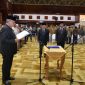 Pj Gubernur Aceh, Bustami melakukan pengambilan sumpah jabatan dan pelantikan penjabat pimpinan tinggi pratama sebagai Kepala Badan Pendapatan dan Keuangan Aceh (BPKA) di Pendopo Anjong Monmata Banda Aceh, Selasa, (16/04/2024). (Foto: Humas Aceh).