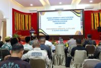 Penjabat Bupati Aceh Besar Muhammad Iswanto SSTP, MM saat membuka Musrenbang Rencana Pembangunan Jangka Panjang Daerah (RPJPD) Kabupaten Aceh Besar tahun 2025-2045 di Meuligo Bupati Aceh Besar, Kamis (18/4/2024). Foto : Prokopim Pemkab Aceh Besar