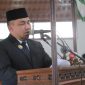 Pj Bupati Aceh Besar Muhammad Iswanto di depan Sidang Paripurna DPRK Aceh Besar, Selasa (02/07/2024). Foto: MC Aceh Besar.