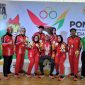 Skuad Boling Aceh di PON XXI berpose sejenak usai pertandingan, Rabu (11/09/2024) di Medan. Foto : Humas KONI Aceh.