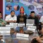 Pj Bupati Aceh Besar Muhammad Iswanto SSTP MM bersama pejabat terkait dan perangkat Gampong Meunasah Balee mengikuti zoom meeting penilaian verifikasi online LDWN tahun 2024 dari Gedung Dekranasda Aceh Besar, Kamis siang (19/9/2024). Foto:MC Aceh Besar