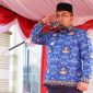 Pj Bupati Aceh Besar Muhammad Iswanto SSTP MM, memimpin upacara peringatan Hari Kesaktian Pancasila, di Lapangan Apel Kantor Bupati Aceh Besar, Kota Jantho, Selasa (1/10/2024)  Foto : Prokopim Pemkab Aceh Besar