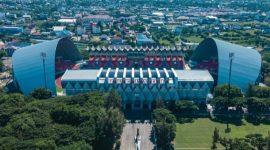 Stadion Harapan Bangsa (SHB) Banda Aceh direkam dari udara. foto/ig persiraja