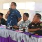 Pj Bupati Aceh Besar Muhammad Iswanto, S.STP, MM menyampaikan sambutan dan arahan peusijuk Rumah Potong Hewan Pasar Lambaro, Kecamatan Ingin Jaya, Aceh Besar, Kamis (9/1/2025). Foto: MC Aceh Besar