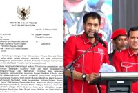 Surat Mendagri Tito Karnavian meminta izin Presiden Prabowo untuk melantik Mualem-Dek Fad sebagai Gubernur Aceh pada 12 Februari 2025 di gedung DPRA. (Foto: Dok.infoaceh)