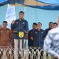 Wakil Walikota Banda Aceh Afdhal Khalilullah memimpin apel peringatan HUT ke-50 Perusahaan Air Minum Daerah (Perumdam) Tirta Daroy Kota Banda Aceh yang berlangsung di halaman gedung Water Treatment Plant (WTP) Tirta Daroy, Senin (24/2/2025).