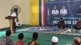Wakil Gubernur Aceh Fadhlullah di dampingi Kepala Biro Administrasi Pimpinan Setda Aceh, Akkar Arafat, bersilaturahmi dengan mahasiswa yang sedang menempuh pendidikan di Yogyakarta, Jumat, (28/2/2025)