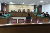 Sidang perkara kredit fiktif Bank Aceh Bener Meriah di Pengadilan Negeri (PN) Tipikor Banda Aceh, Senin (10/3/2025)  Foto: Julinar Nora