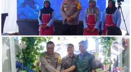 Kapolda Aceh Irjen Pol. Dr. Achmad Kartiko meresmikan SPPG Polda Aceh, di desa Lambung, Kecamatan Meraxa Banda Aceh pada Kamis, (17/7/2025). Foto. Humas Polda Aceh
