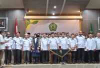 Pelantikan Pengurus PERPANI Aceh periode 2024-2028 oleh Wakil Ketua Umum Bidang Organisasi Pengurus Besar PB PERPANI H.Didi O Afandi di Aula Gedung Mawardi Nurdin Balai Kota Banda Aceh Selasa (8/7/2025).  foto : Ist
