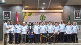 Pelantikan Pengurus PERPANI Aceh periode 2024-2028 oleh Wakil Ketua Umum Bidang Organisasi Pengurus Besar PB PERPANI H.Didi O Afandi di Aula Gedung Mawardi Nurdin Balai Kota Banda Aceh Selasa (8/7/2025).  foto : Ist
