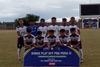 Aceh Besar memastikan diri lolos ke PORA XV Aceh Jaya 2026, usai mengalahkan Tamiang 2-1 dalam pertandingan babak Play Off Pra PORA Cabor Sepakbola tahun 2025, di stadion Blang Paseh, Sigli, Kamis (10/7/2025) sore. (foto/ist)