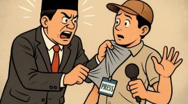 Ilustrasi Wartawan Sedang Mendapat Ancaman. (Foto/PWI Sabang)
