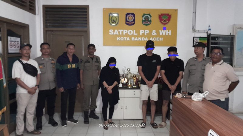 Bhabinkamtibmas,Babinsa,Ketua Karang Taruna Gampong Mulia,Ulee Jurong,Ketua KBN Gampong Mulia,WH/Satpol PP 