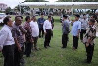 Bupati Pidie Jaya H.Sibral Malasyi bersama jajaran panitia dan pejabat terkait Jumat (24/10/2025), meninjau kesiapan lokasi pelaksanaan Musabaqah Tilawatil Qur’an (MTQ) ke-37 Tingkat Provinsi Aceh di Kabupaten Pidie Jaya. (Foto :Prokopim Pijay).