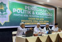 Dr.Tgk Sirajuddin Saman, MA menjadi Pemateri Bersama Tgk H.Tu Bulqaini Tanjongan, S.Sos.I dan Sayed Nazar  yang memandu kegiatan pendidikan politik dan kaderisasi partai PAS Aceh Rabu, (5/11/2025) di Aula Rumah Sakit Graha Bunda Aceh Timur
