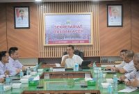 Sekretaris Daerah Aceh M Nasir, S.IP, MPA menerima Audiensi Komisi Penyiaran Indonesia ( KPI) Aceh di ruang Rapat Sekda Banda Aceh Kamis (5/11/2025), Foto : Dok Biro Adpim Setda Aceh.