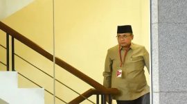 Eks Menteri Agama Yaqut Cholil Qoumas yang ditetapkan KPK sebagai tersangka kasus korupsi kuota haji (ANTARA FOTO/Indrianto Eko Suwarso)