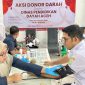 Plh, Kepala Dinas Pendidikan Dayah Aceh Muhsin, S.Pd, M.Pd ikut melakukan donor darah yang diikutsertakan dengan ASN lainnya dilingkungan Dinas setempat Rabu (4/2/2026).