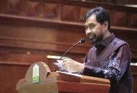 Gubernur Aceh, Muzakir Manaf yang akrab disapa Mualem, membuka Musrenbang RKPA 2027 yang berlangsung di Anjong Mon Mata, Komplek Meuligoe Gubernur Aceh, Kamis (23/04/2026). Foto: Humas Aceh