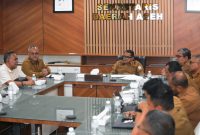 Plt Sekda Aceh, Taufik,  percepat realisasi pembukaan rute pelayaran internasional dari Pelabuhan Krueng Geukueh, Aceh Utara, menuju Penang dan minta seluruh instansi terkait untuk segera menyelesaikan setiap tahapan penyusunan regulasi, Senin (7/9/2026).