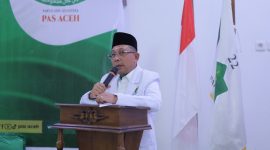 Ketua MPW PAS Kabupaten Pidie Jaya Tgk H.Sibral Malasyi, MA yang juga Bupati Pidie Jaya saat membuka acara pendidikan politik bagi anggota dan kader PAS Pidie Jaya Selasa (29/9/2026) di Hotel Ananda Meureudu