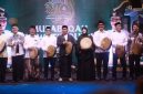 Bupati Aceh Besar H Muharram Idris (Syech Muharram), memimpin prosesi penabuhan beduk secara simbolis pembukaan MTQ XXXV tingkat Kabupaten Aceh Besar tahun 2026, Sabtu (24/10/2026) malam di Lapangan Bung Cala, Kecamatan Kuta Baro, Kabupaten Aceh Besar